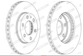 SISTEMAS  DE FRENADO FERODO FCR314A - DISCO FRENO-(INDIVIDUAL)-FURGO IVECO DAILY IV 29L035S 10/12/